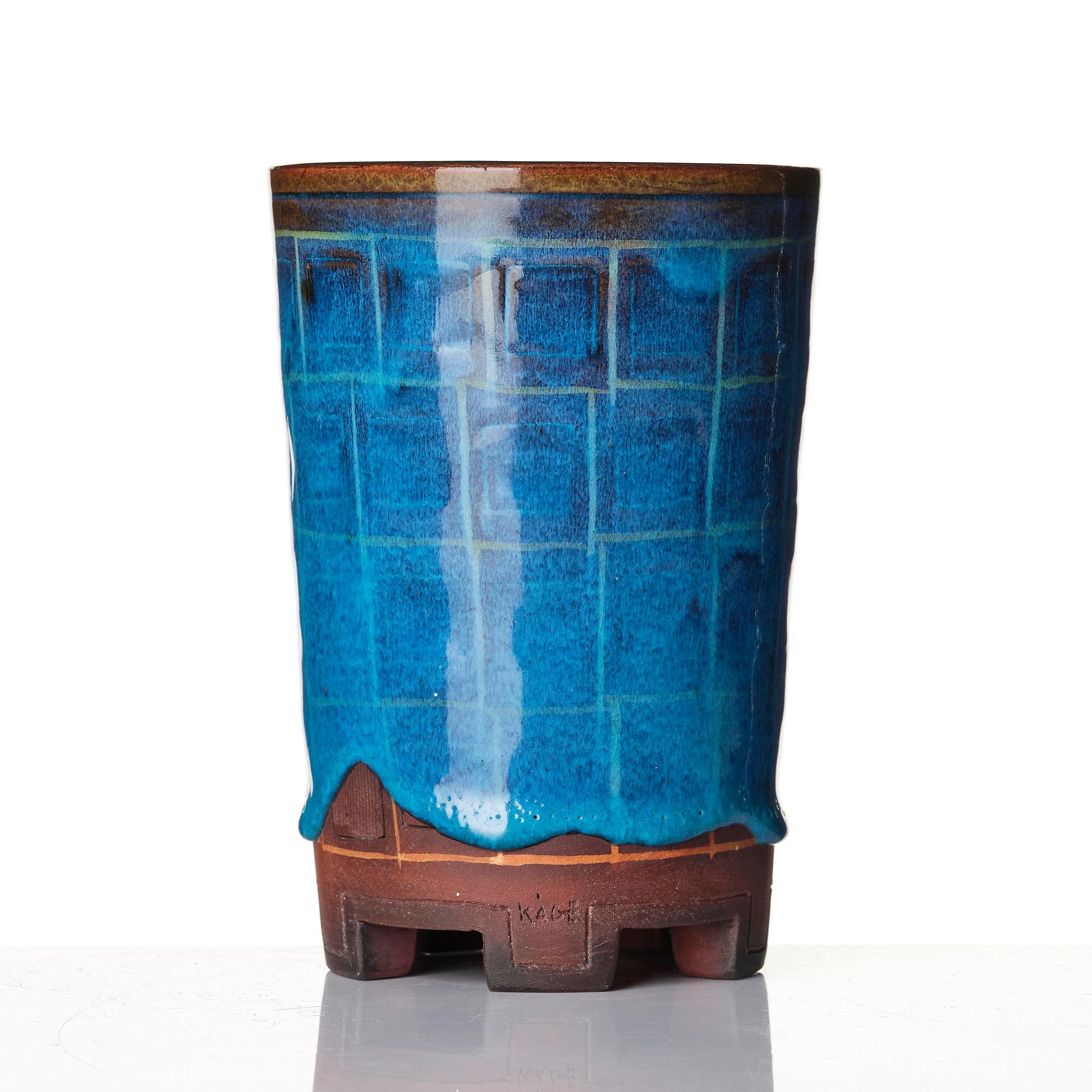 Wilhelm Kåge, Wilhelm Kåge, a "Farsta" stoneware vase, Gustavsberg Studio, signed and dated 1948.