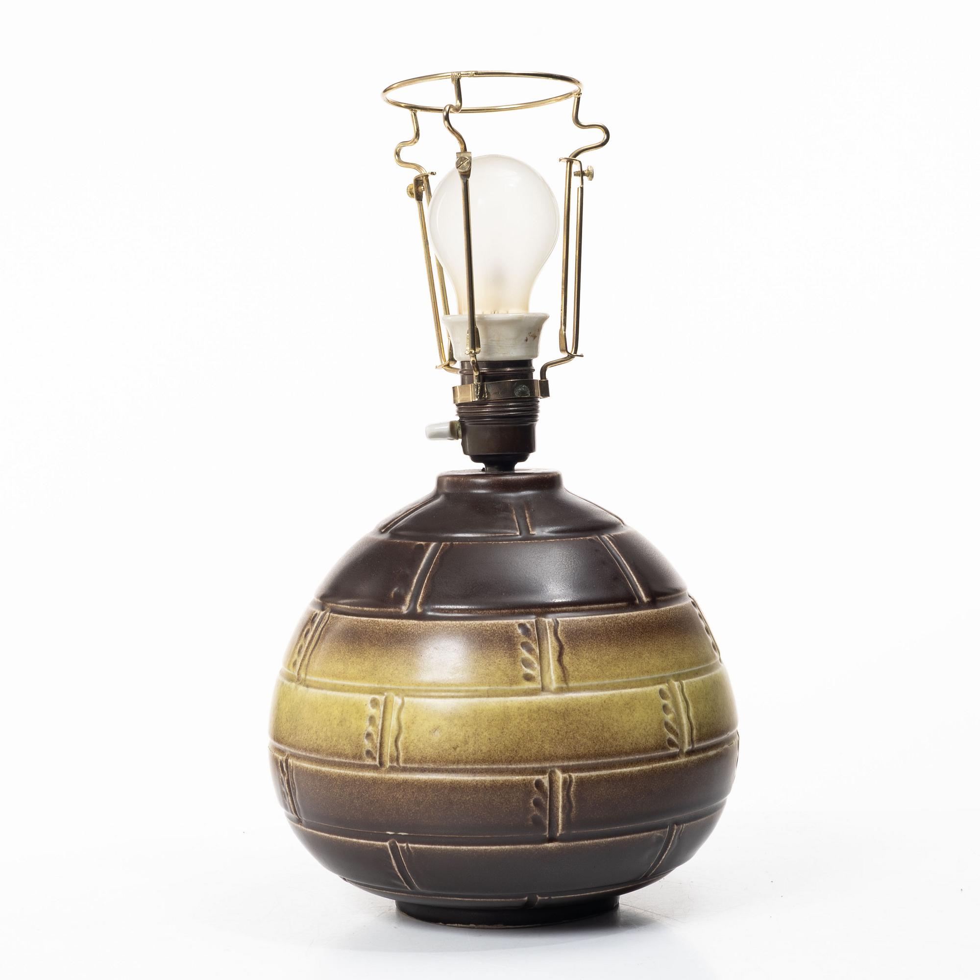 Gertrud Lönegren, bordslampa, Rörstrand.