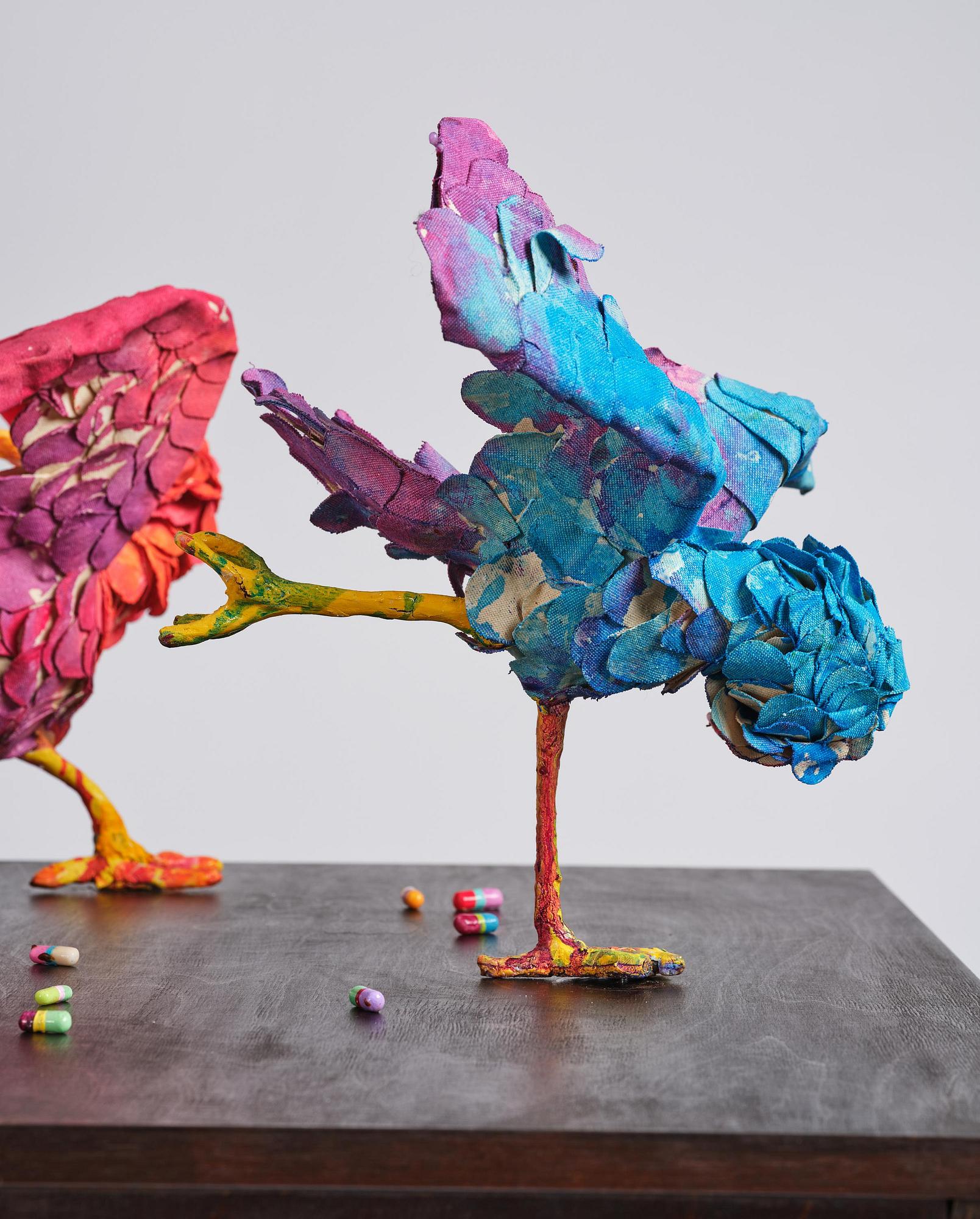 Nathalie Djurberg & Hans Berg, "A Thief Caught in the Act (Flock of Birds)".
