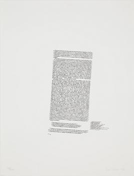 Dan Wolgers · DAN WOLGERS, litografi. Signerad o daterad -98, numrerad 175/290.