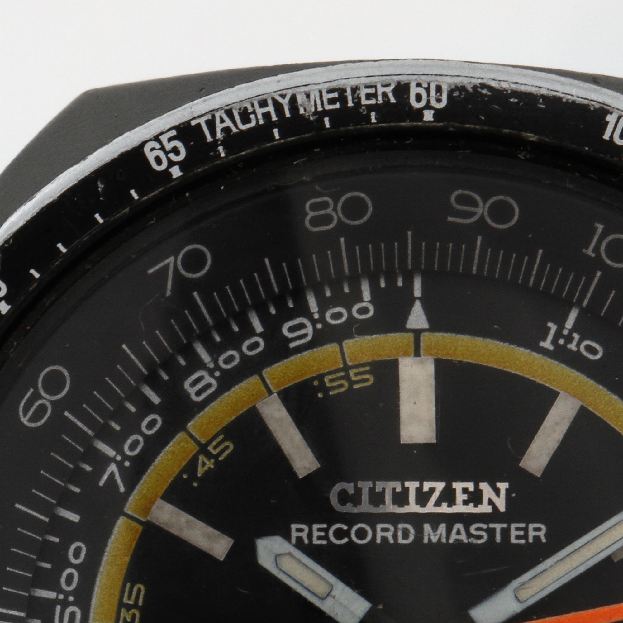CITIZEN, Record Master, Rally Custom, "Tachymeter", chronograph, wristwatch, 42,5 mm.