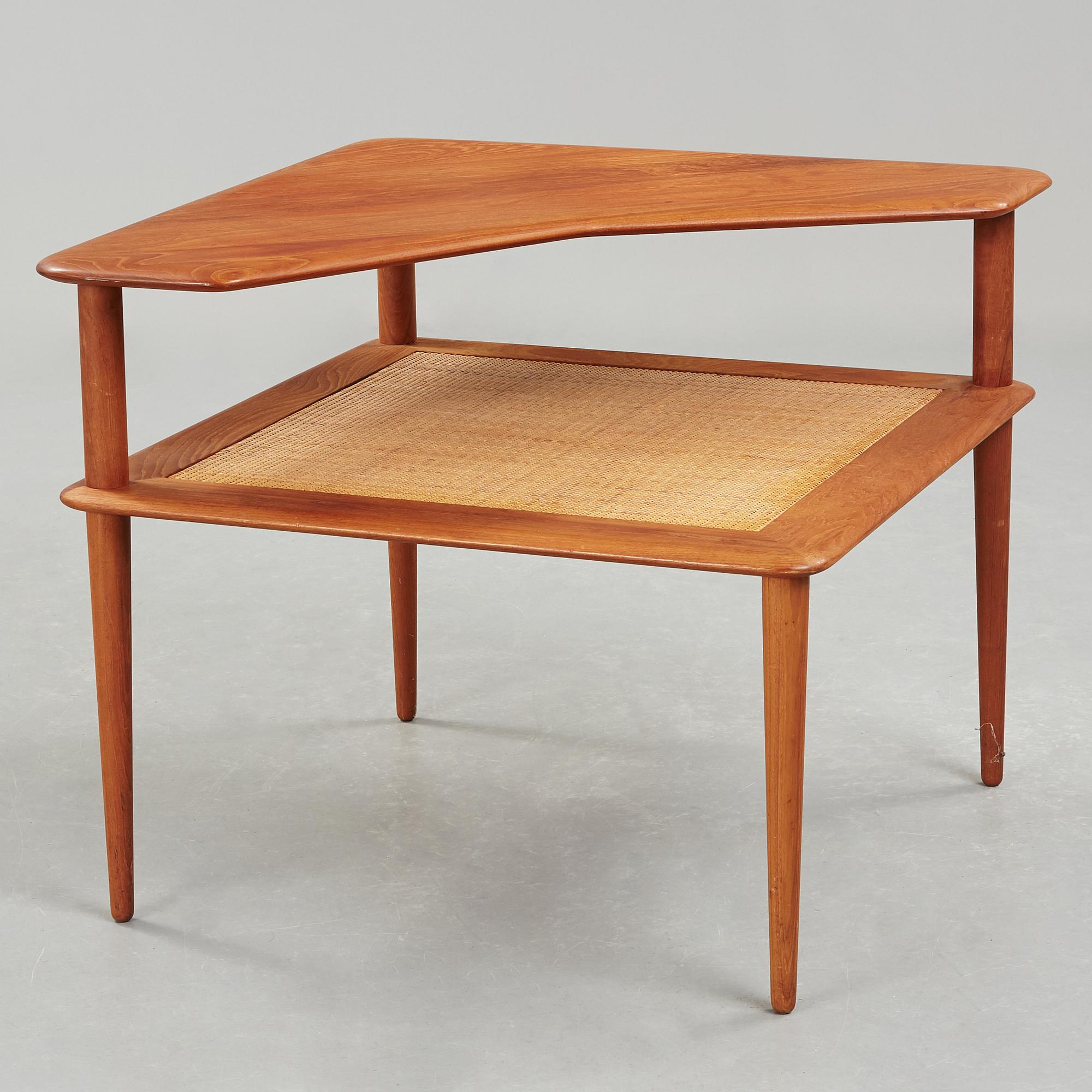 A set of two Danish 'Minerva' sofas with a table for France & Daverkosen.