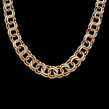 COLLIER, 18K guld, svenska stämplar 1966. Vikt ca 15 g.