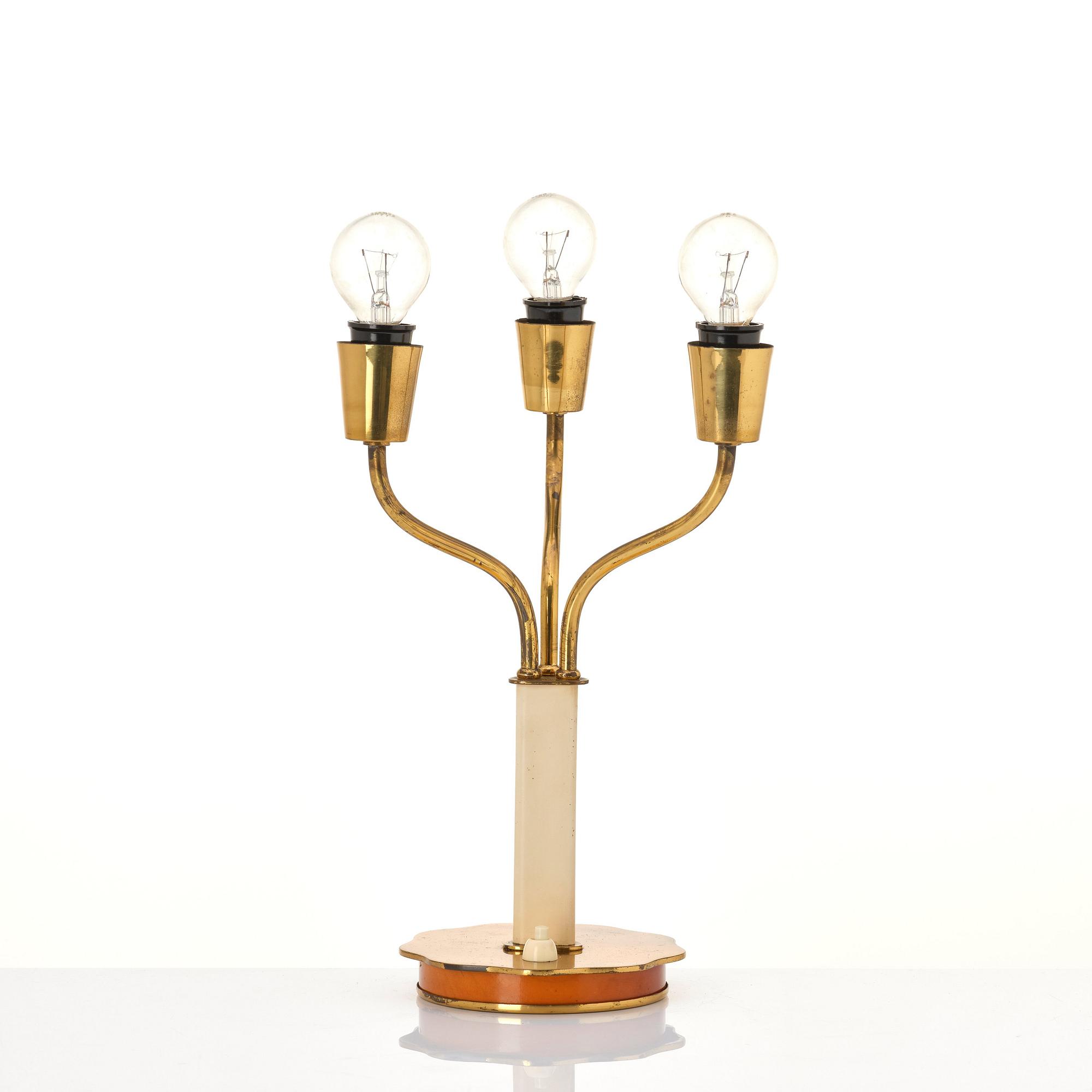 Harald Notini, a table lamp, model '15484', Arvid Böhlmarks Lampfabrik, Sweden, 1940s.