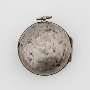 HERRFICKUR, silver, märkt OS Allsoppeas?, Smithfeld, 1700-tal. Vikt ca 139 gram.