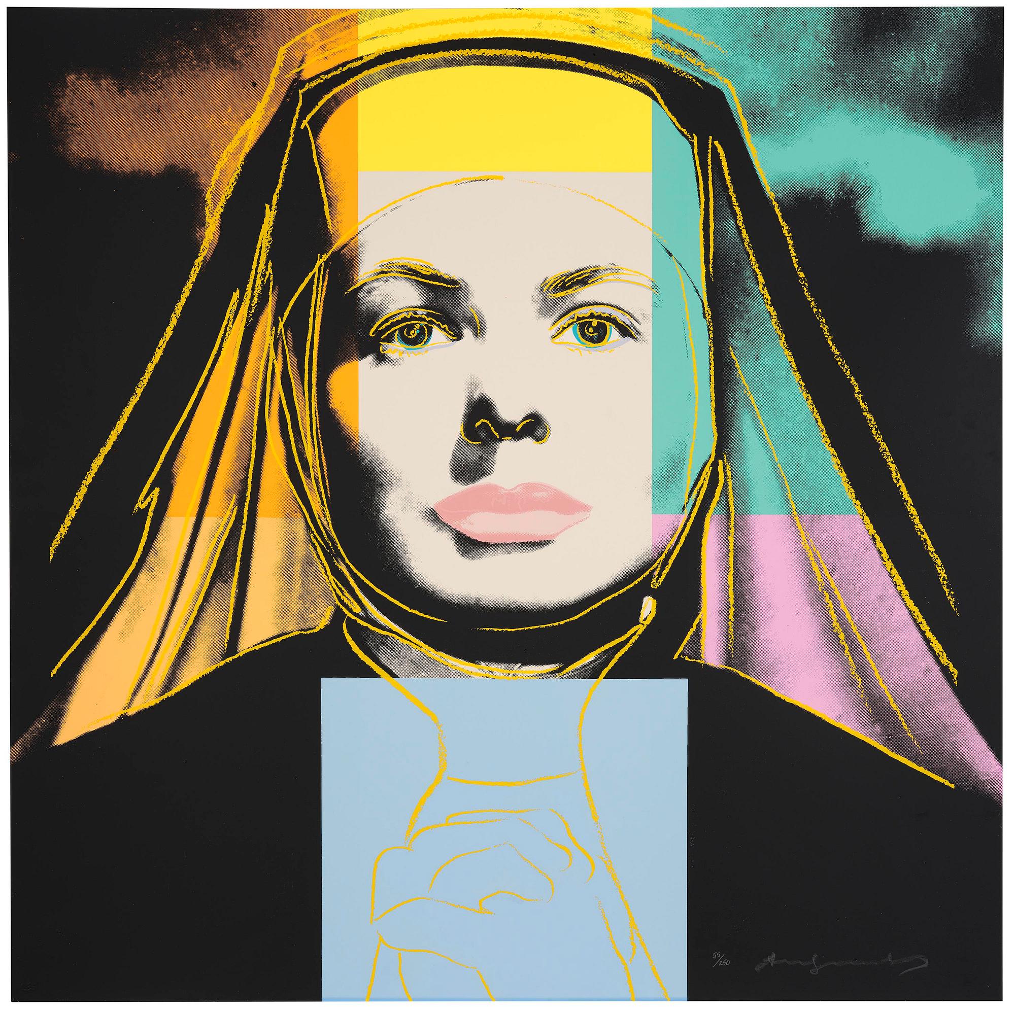 Andy Warhol, "Three portraits of Ingrid Bergman by Andy Warhol".