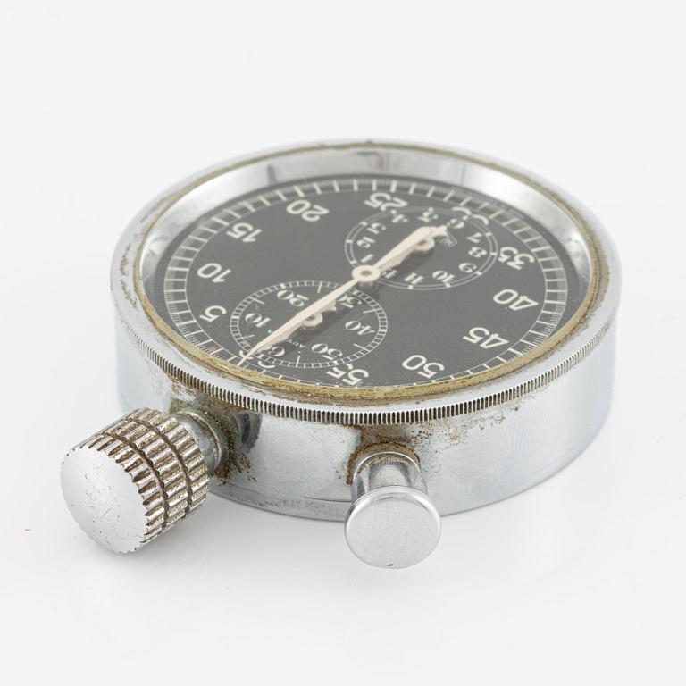 Heuer, Autavia, stopwatch/panel clock, 54 mm.