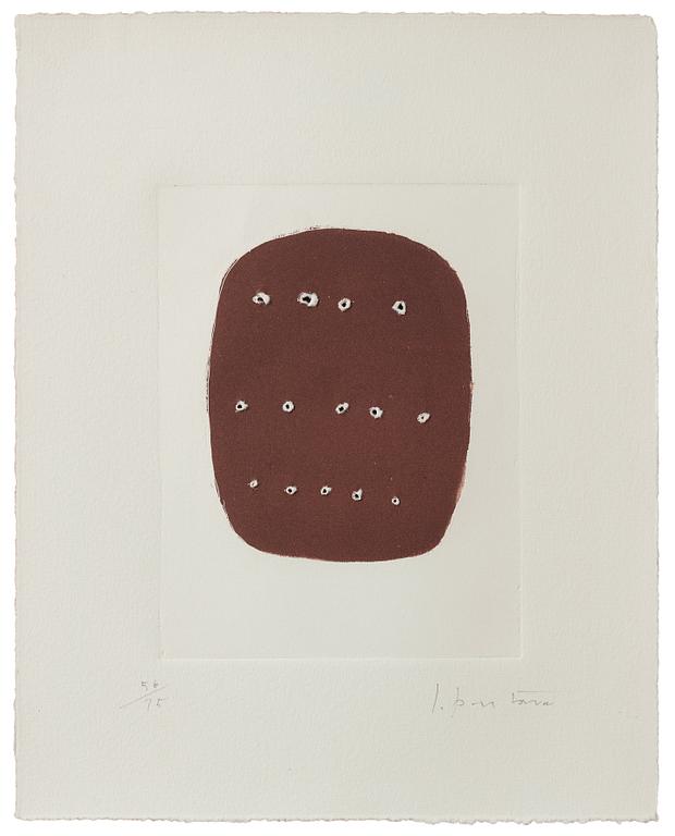 Lucio Fontana, Untitled, from: "Dix eaux-fortes. L'Épée dans l'eau" (Alain Jouffroy).