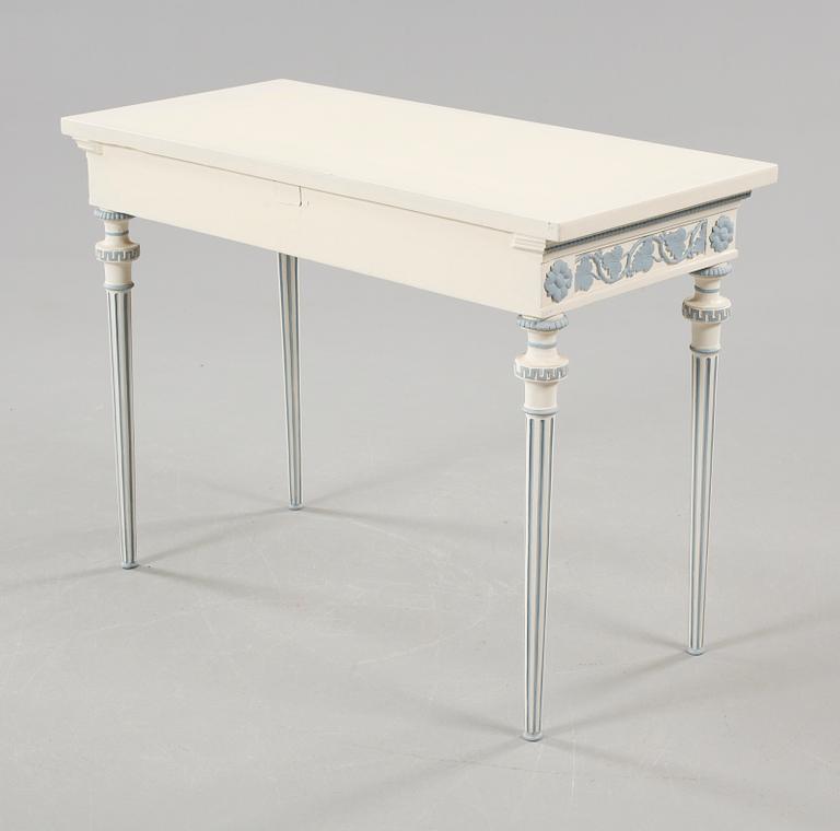 A late gustavian style consol table, early 20th century.