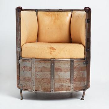 Mats Theselius, an easy chair, "Älgskinnsfåtöljen", Källemo, Sweden post 1991.