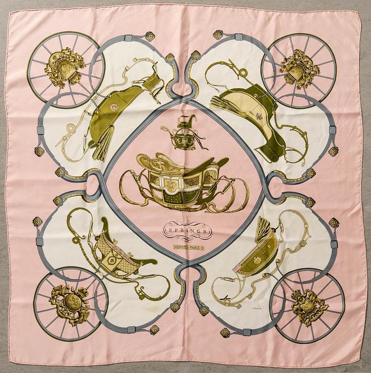 Hermès, scarf, "Springs".