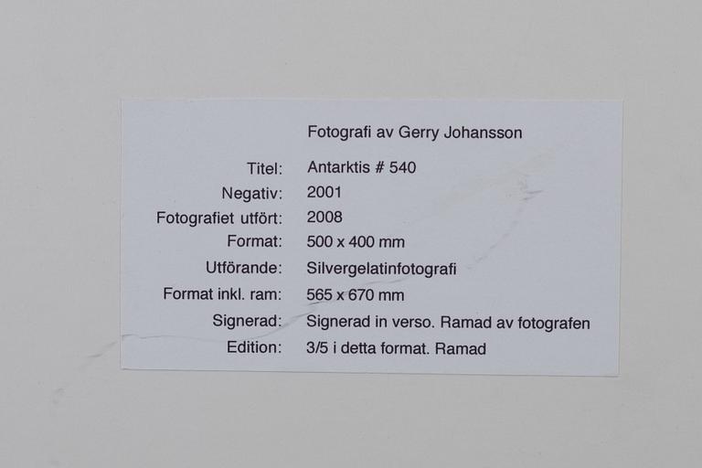 Gerry Johansson, "Antarktis #415", 2001.