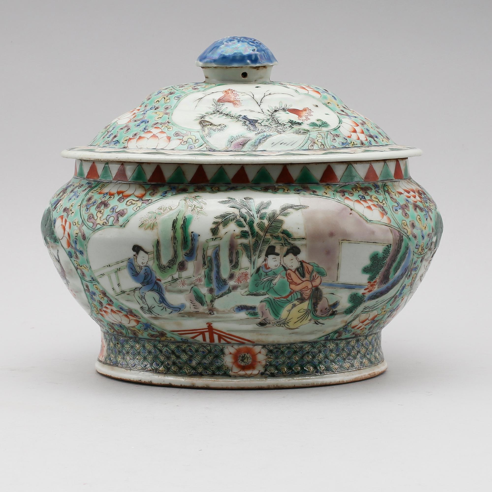 TERRIN, porslin, Kina, 1800-/1900-tal.
