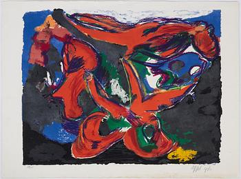 Karel Appel, a lithograph in colors, signed, numbered 39/125 and dated ...