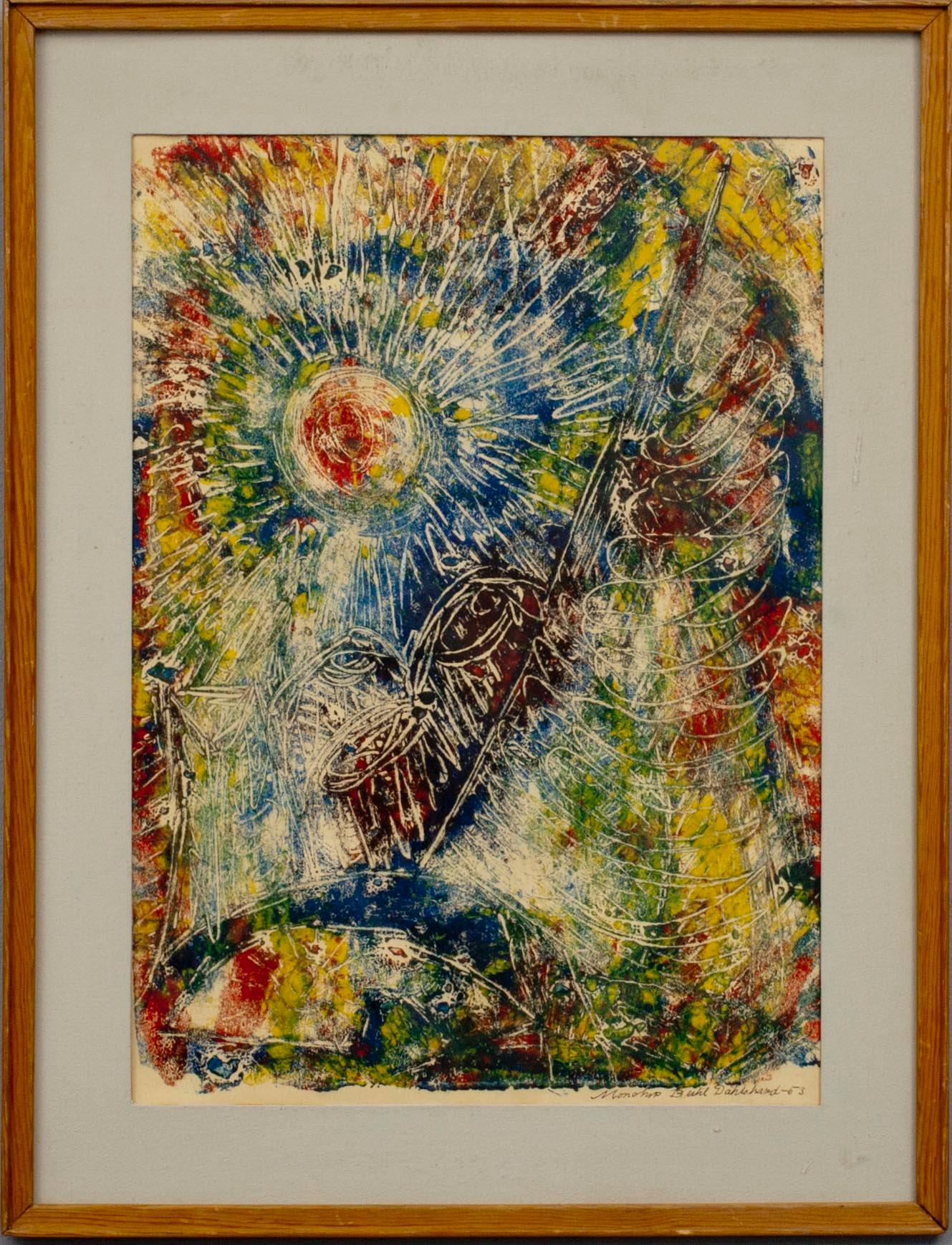 BERTIL DAHLSTRAND, monotypi, signerad och daterad 1953.