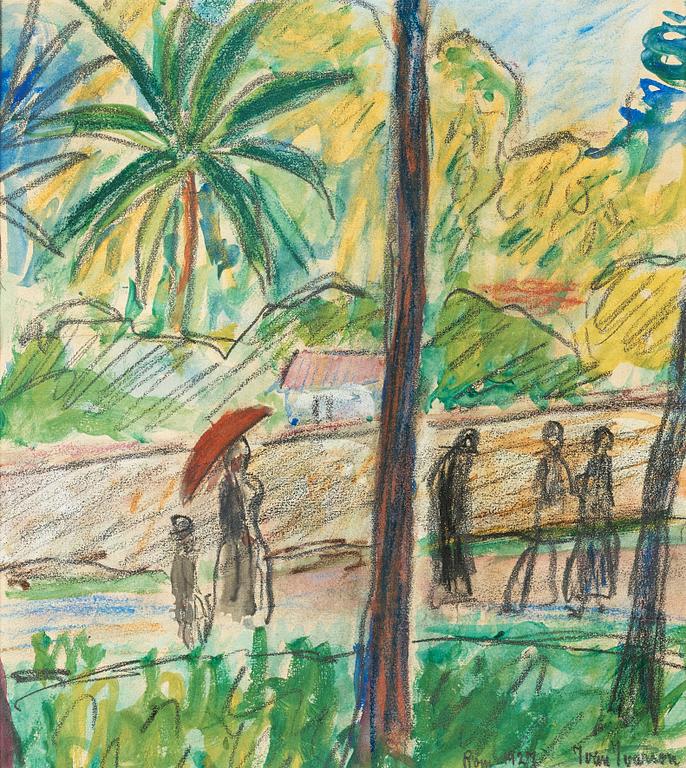 Ivan Ivarson, Woman with a red umbrella.