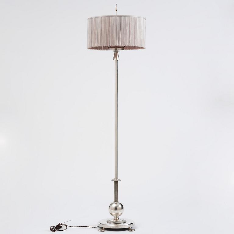 Elis Bergh, a Swedish Grace floor lamp, C.G. Hallberg, Stockholm, 1920s.
