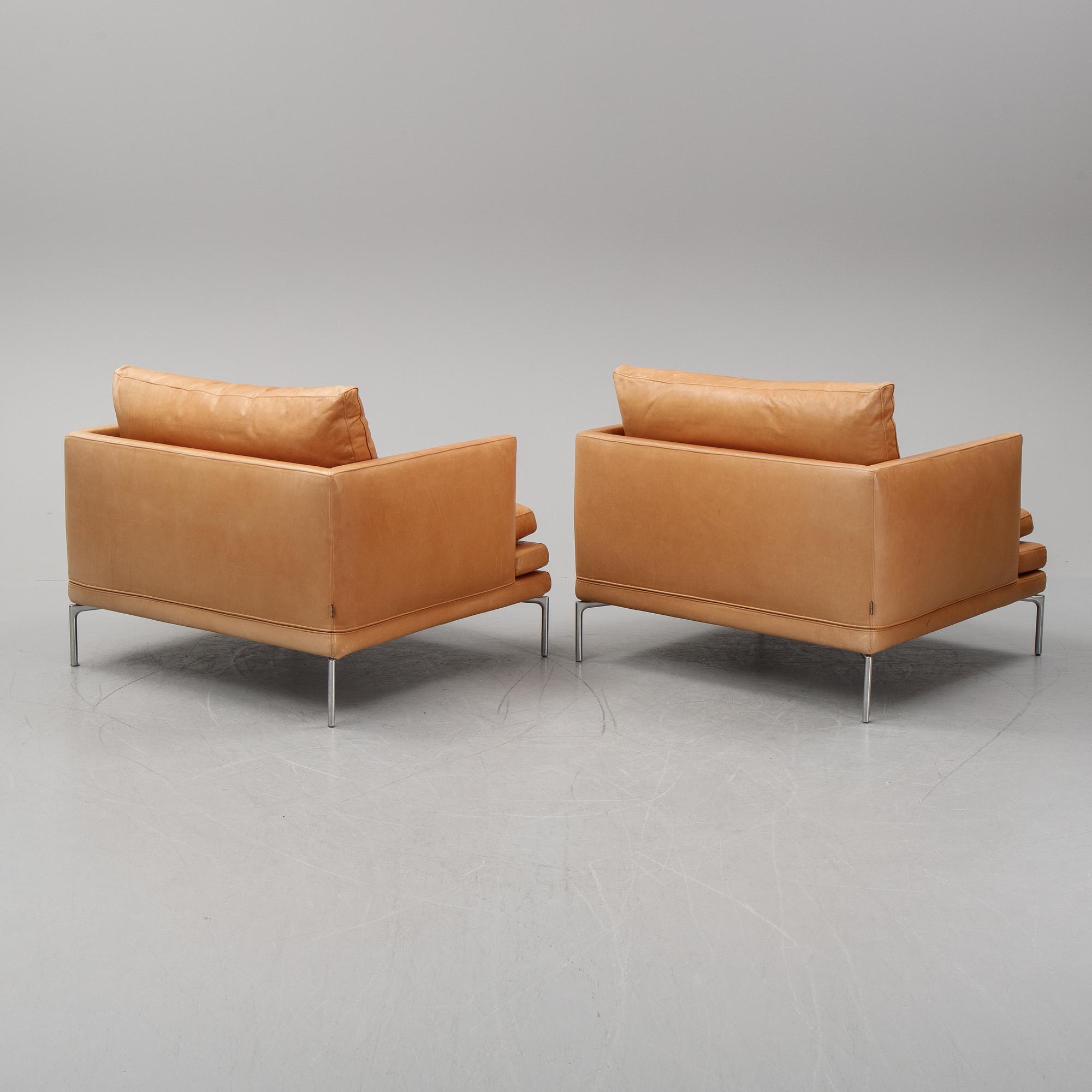 A pair of 'William' easy chairs by Damian Williamson for Zanotta. Designed  2010-15.