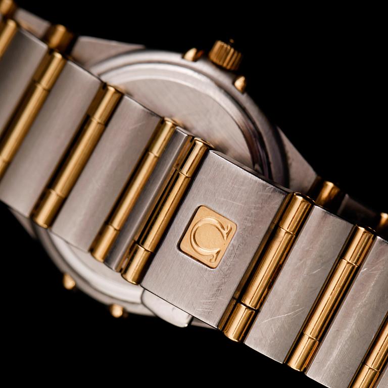 ARMBANDSUR, stål samt guld på stål, Omega Constellation.