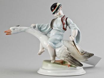 FIGURIN, porslin, Herend, Ungern, 1900-talets andra hälft.