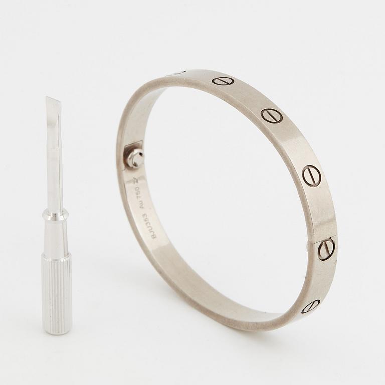 A Cartier "Love" bracelet.