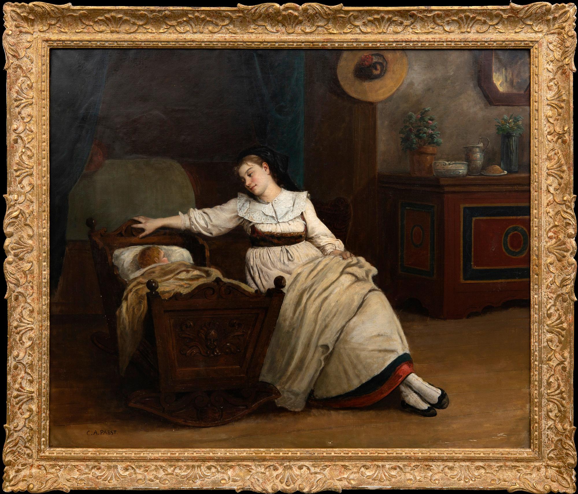Camille Alfred Pabst, a signed oil on canvas.