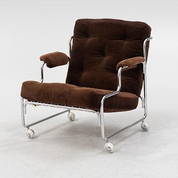 Kjell Nordin, 'Rulle' easy chair, designed around 1972.