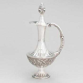 A silver wine pitcher, Finnish control marks, Helsinki 1977.