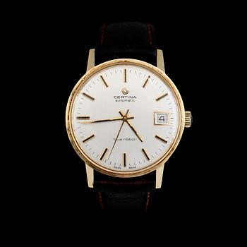 ARMBANDSUR, 18K guld, Certina, Automatic, Blue Ribbon.