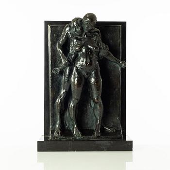 Gudmar Olovson, sculpture. Signed. Numbered. Foundry mark. Bronze, total height 51 cm, length 35 cm.