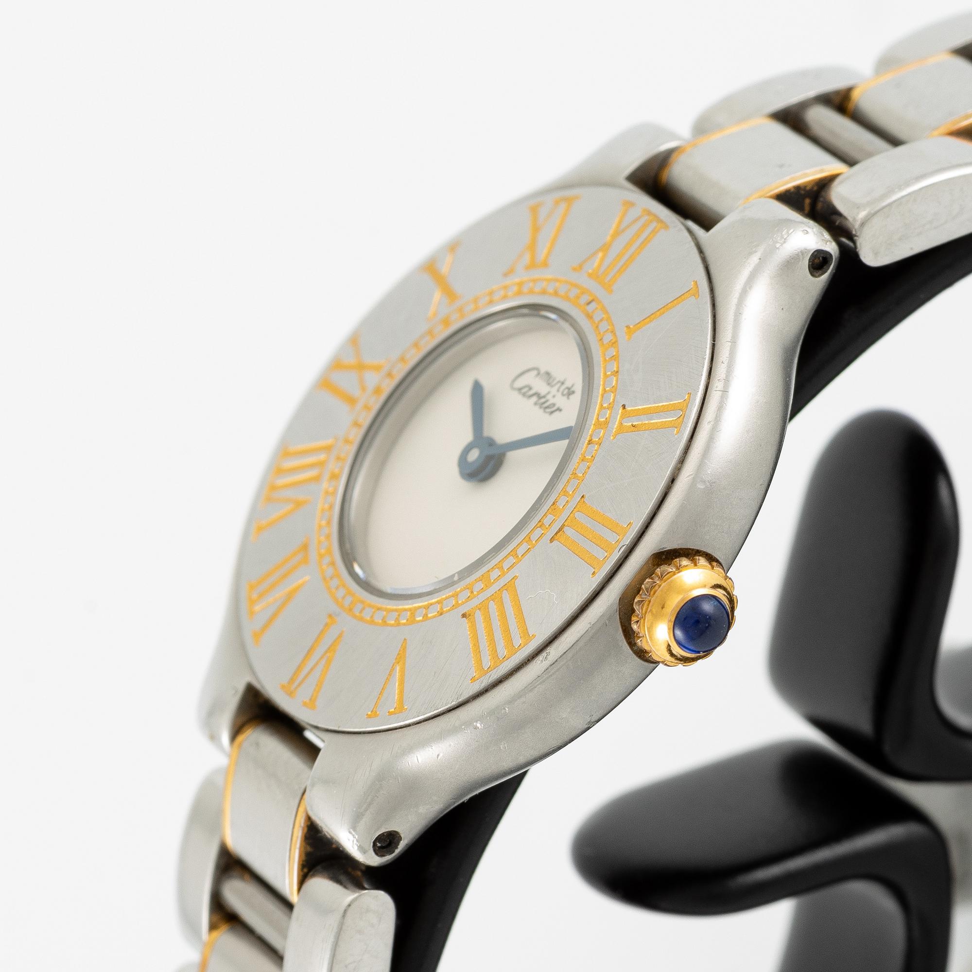must de CARTIER, Must 21, wristwatch, 28 mm.