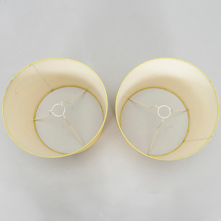 A pair of late 20th century table lamps, Bergboms.