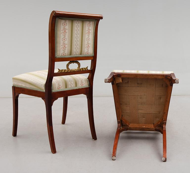 STOLAR, 1 par, empirestil, 1900-talets första hälft.