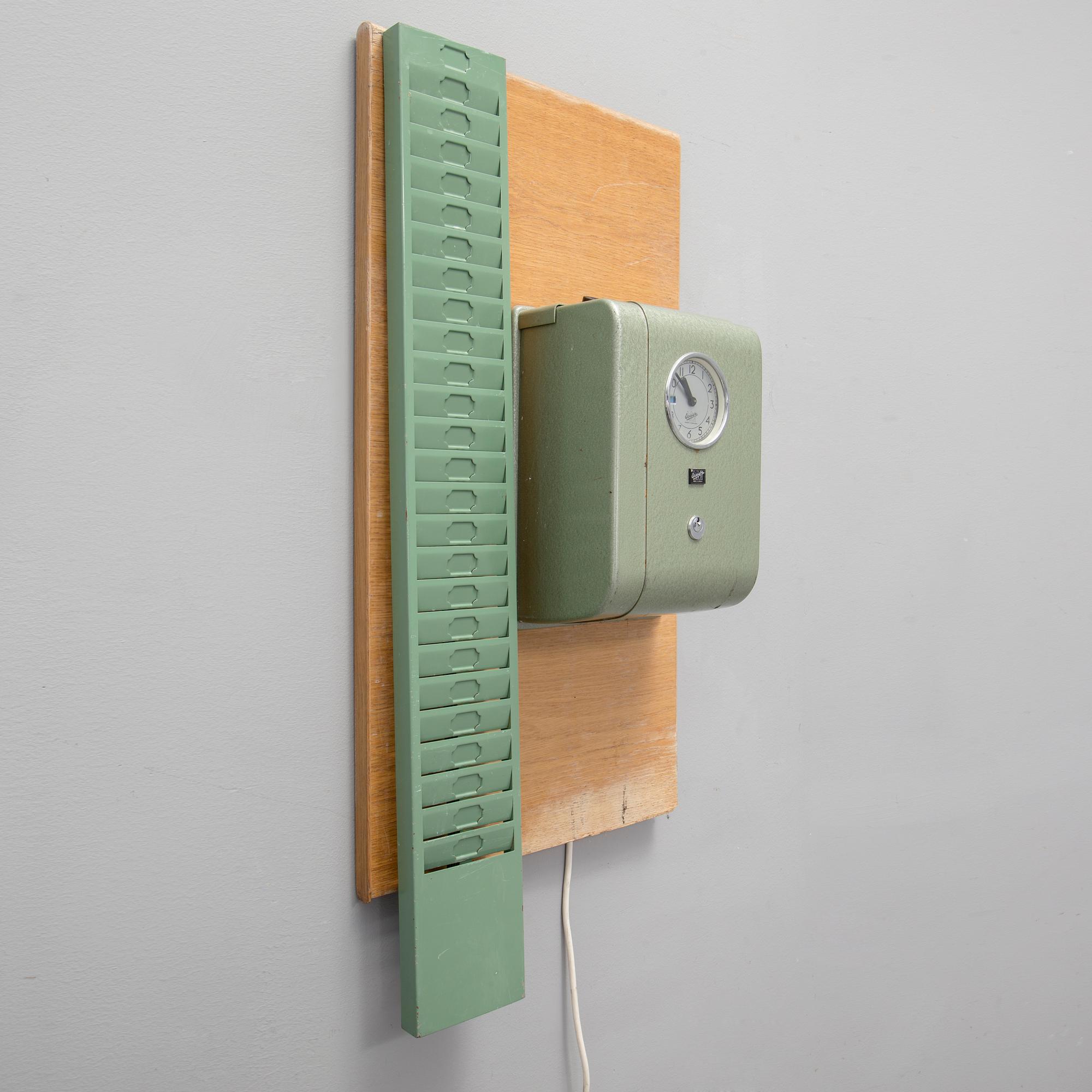 STÄMPELKLOCKA, Eriksson, omkring 1900-talets mitt.