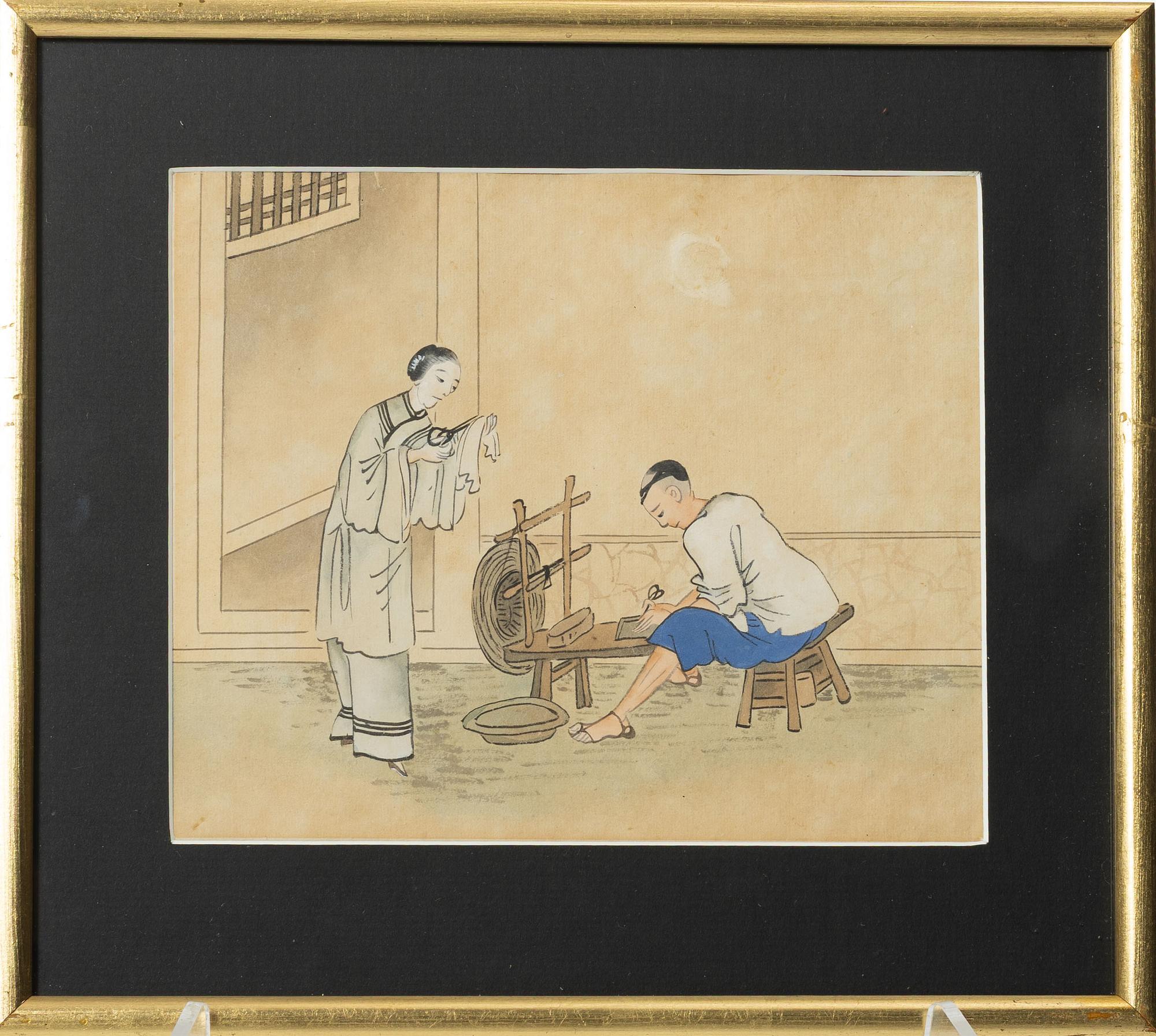 Unidentifed artist, 37 watercolours, China, 20th century.