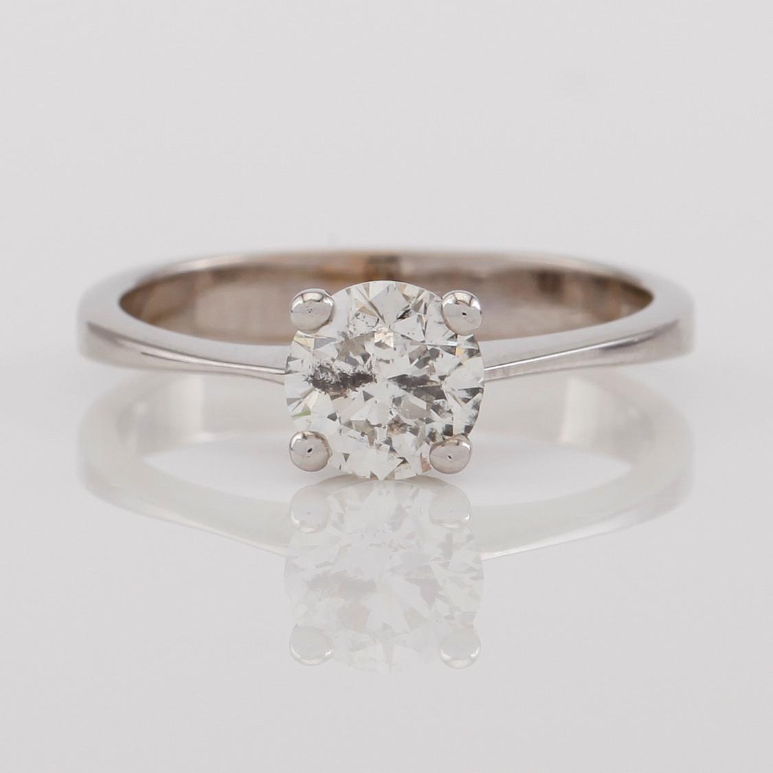 RING, 18K vitguld och diamant ca 1.00 ct.