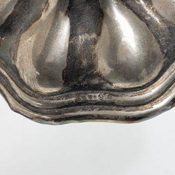 Three pairs of silver candlesticks, Ceson and CG Hallberg, second half of the 20th century.