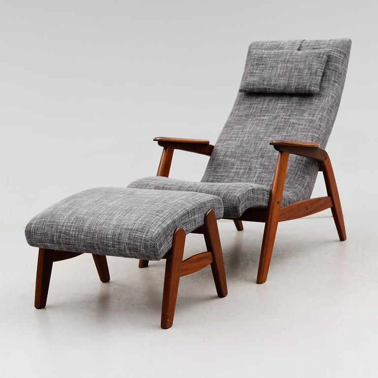 FÅTÖLJ OCH FOTPALL, 1900-talets andra hälft.