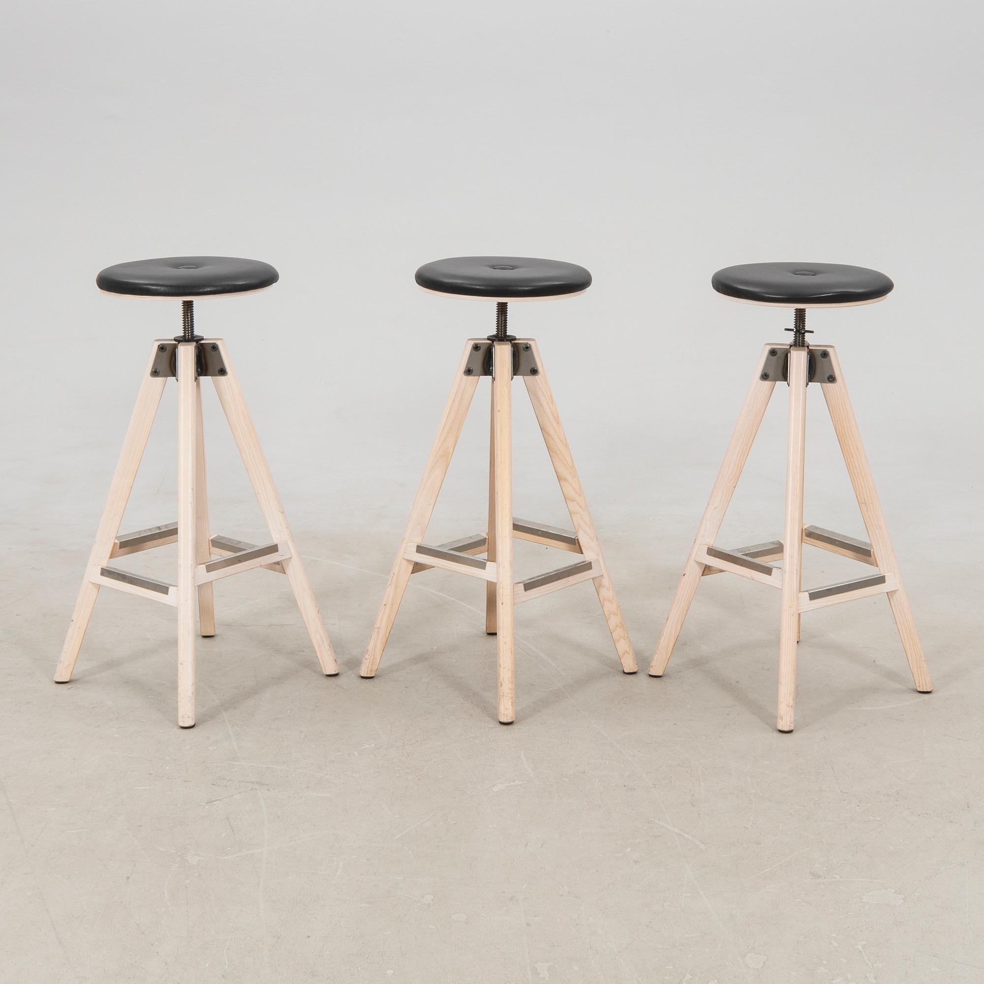 Bar stools, 6 pieces, SA Möbler, 21st century.