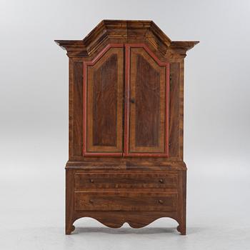 A painted Swedish wooden cabinet, 19th century.