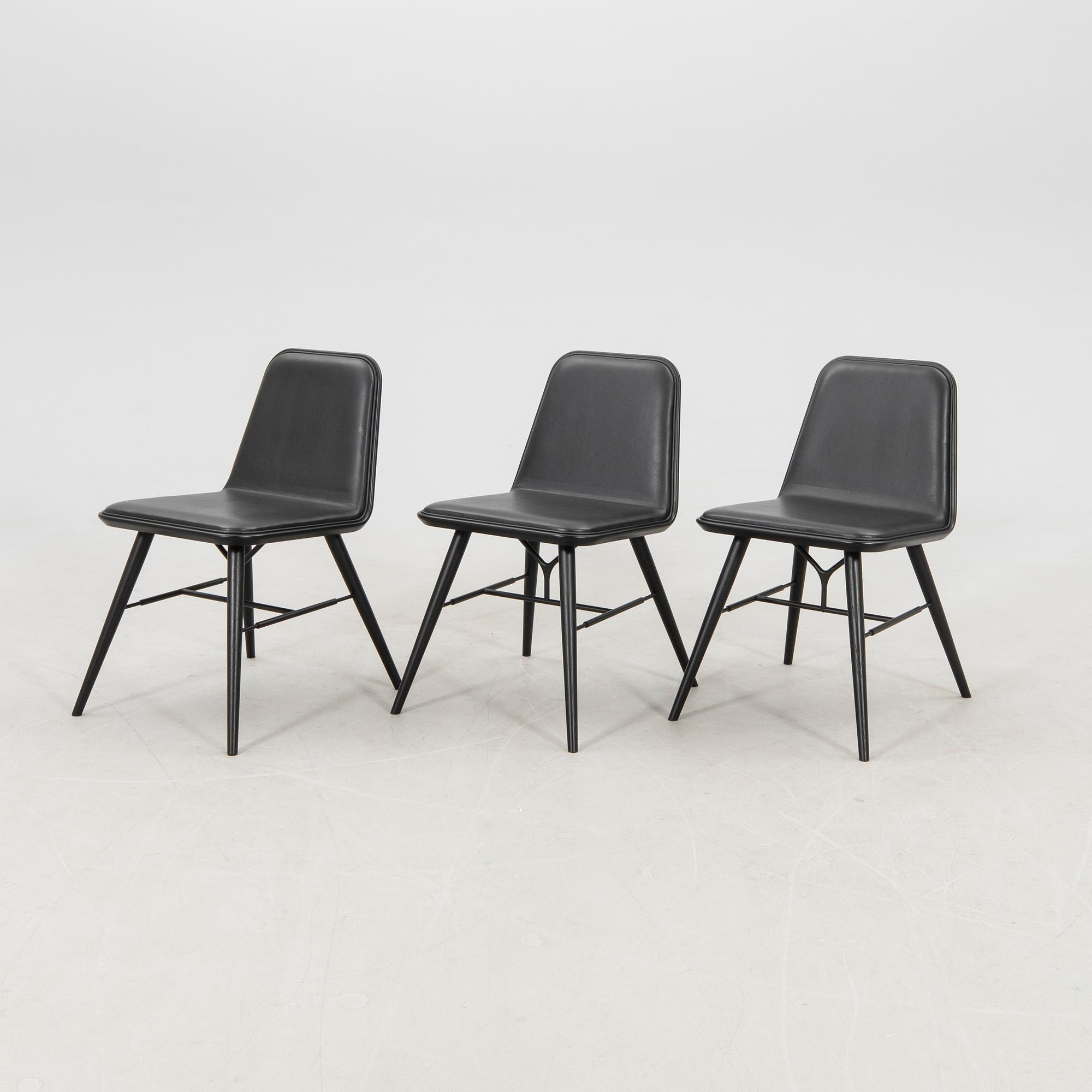 Space Copenhagen chairs, 6 pieces "Spine" for Fredericia Furniture Denmark, 2020s.