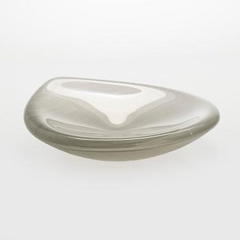 Tapio Wirkkala, A glass bowl "Lehti" (Leaf), signed Tapio Wirkkala Iittala -56.
