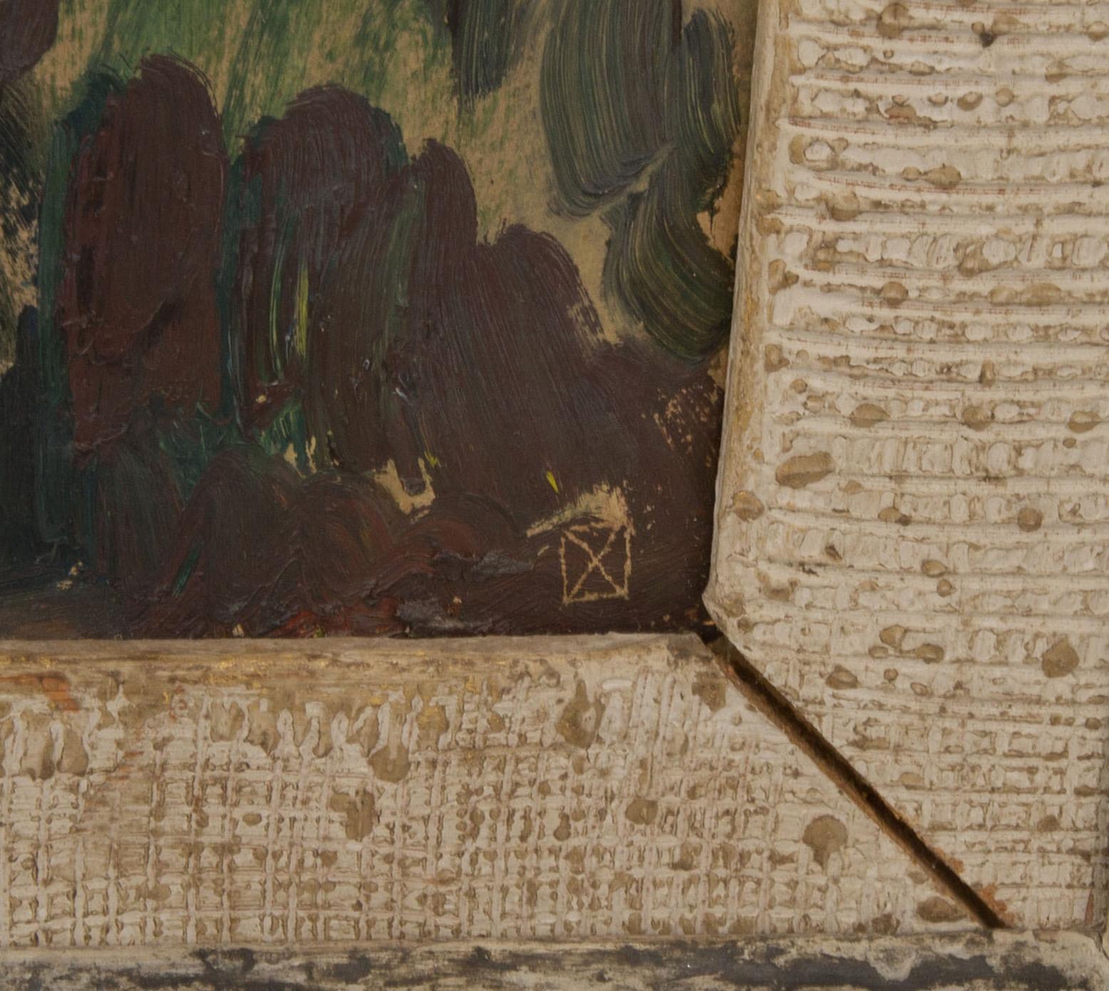 NISSE ZETTERBERG, olja på pannå, monogramsignerad samt a tergo daterad 1950.