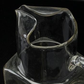 SIGNE PERSSON-MELIN, glas,  8+1 st, "Sill i kvadrat" för Boda Nova 1900-talets andra hälft.
