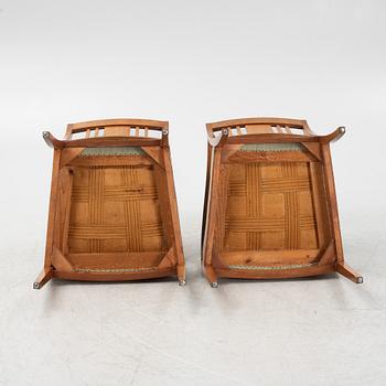 Pair of armchairs, Karl Johan, first half of the 19th century.