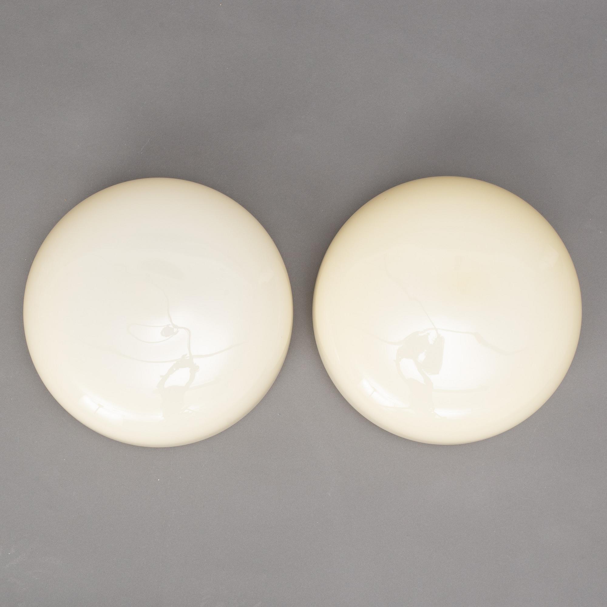 Harald Notini, a pair of ceiling lamps model "10676", Arvid Böhlmarks Lampfabrik, 1930s.