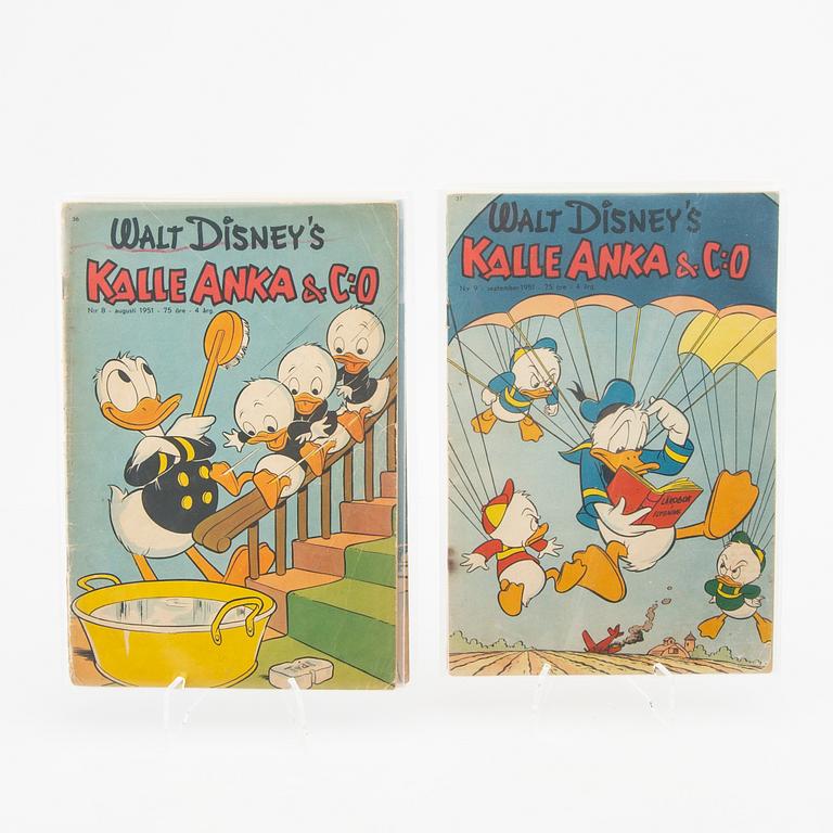 Five Swedish Kalle Anka (Donald Duck) from 1951.