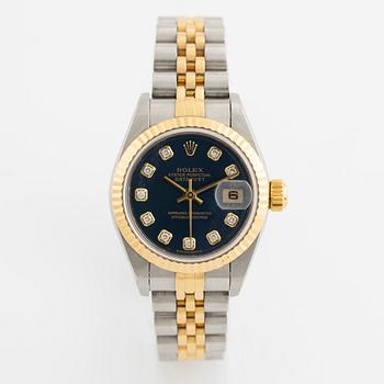 Rolex, Datejust, "Diamond Dial", armbandsur, 26 mm.