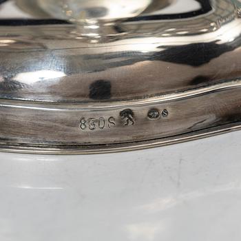 A pair of silver candelabra, Norway, mid-20th Century.