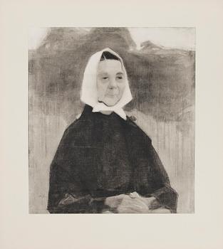 HELENE SCHJERFBECK, mapp med tryckbilder, 48 delar, 1945.